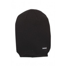 Diesel Solid Slouch Knit Beanie Black One Size  eb-49369841